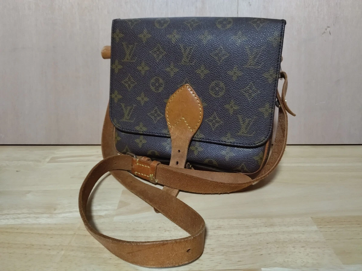 Brown Louis Vuitton Monogram Cartouchiere MM Crossbody Bag