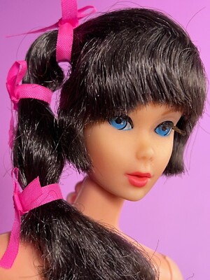 Vintage 1968 TALKING Barbie Doll #1115 w/ Orig Hair Ribbons