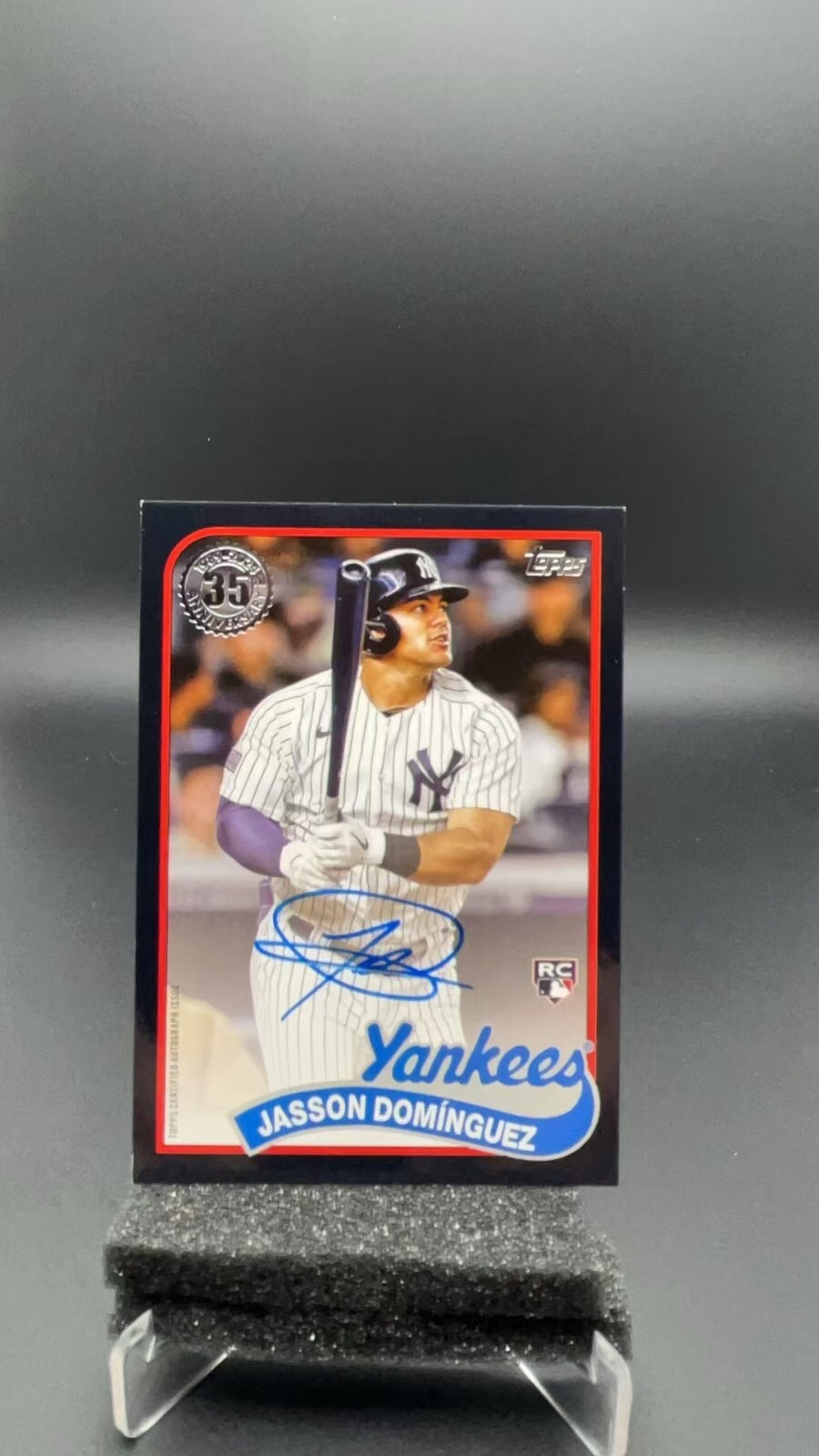 2024 Topps Update 1989 Jasson Dominguez RC Auto Black /199 35th #1153LC