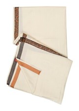 UNISEX SUDHAMA FOUR SIDE BORDER MEDITATION BLENDED SHAWL LOHI 2.5 MTR x 1.25 M