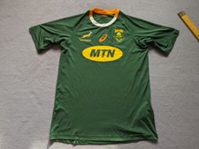South Africa Rugby asics Shirt Jersey Mens Size S Green