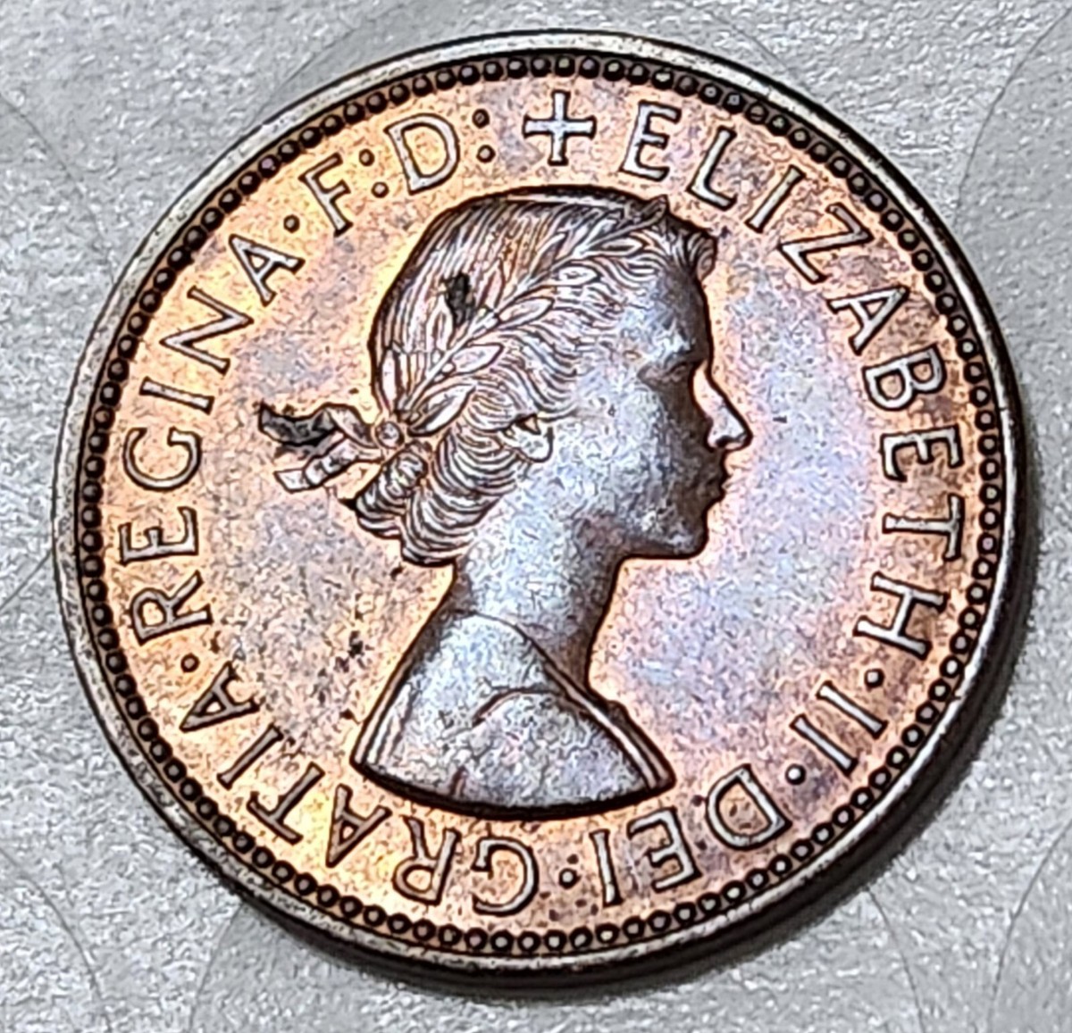 UNITED KINGDOM 🇬🇧 HALF (½) PENNY COIN 1967 (QUEEN ELIZABETH II