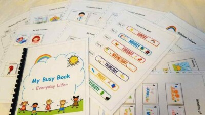 Kids Home Learning - Personalisiertes Buch mit 11 Aktivitätsblättern - Alltag