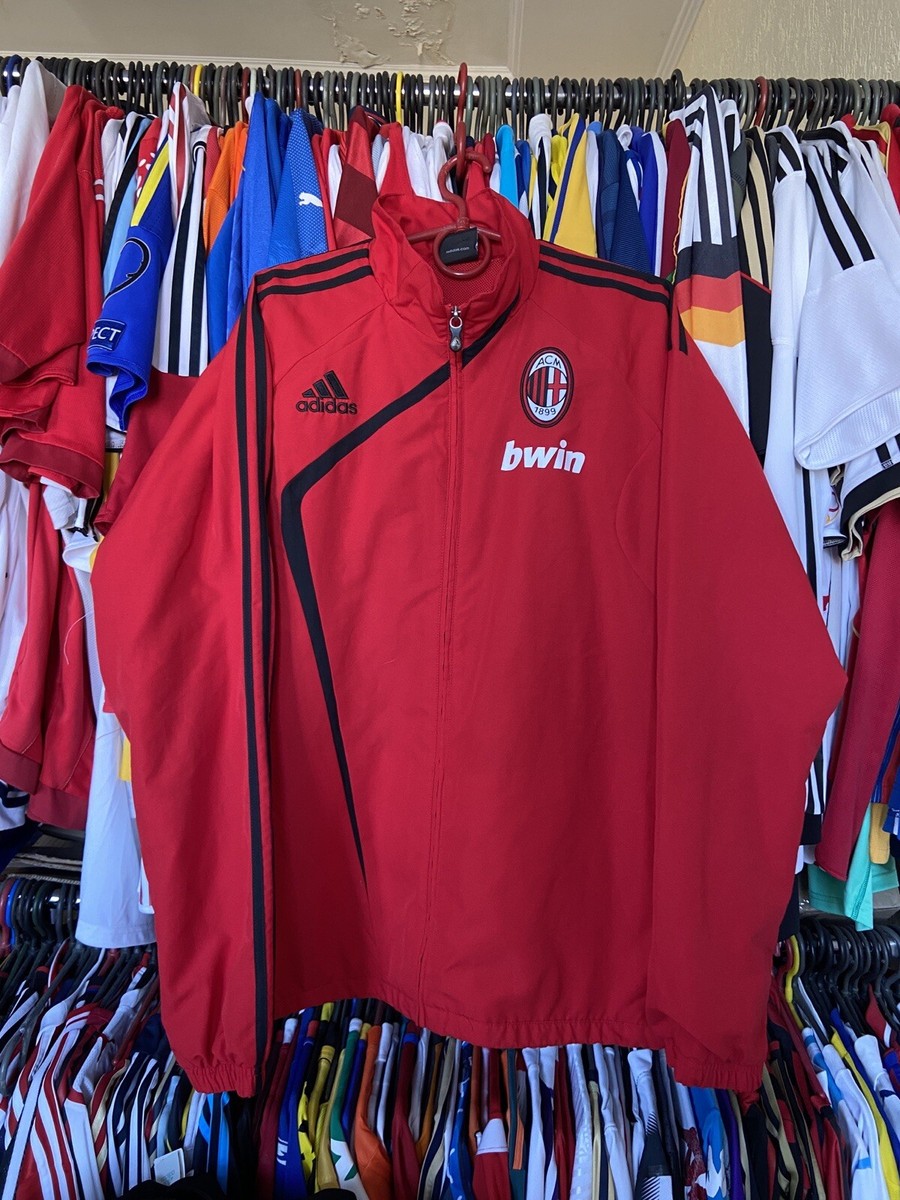 MILAN 2009 2010 FOOTBALL SOCCER TRACK JACKET ADIDAS E85417