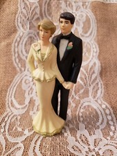 Wedding cake topper bride and groom Wilton vintage 1995