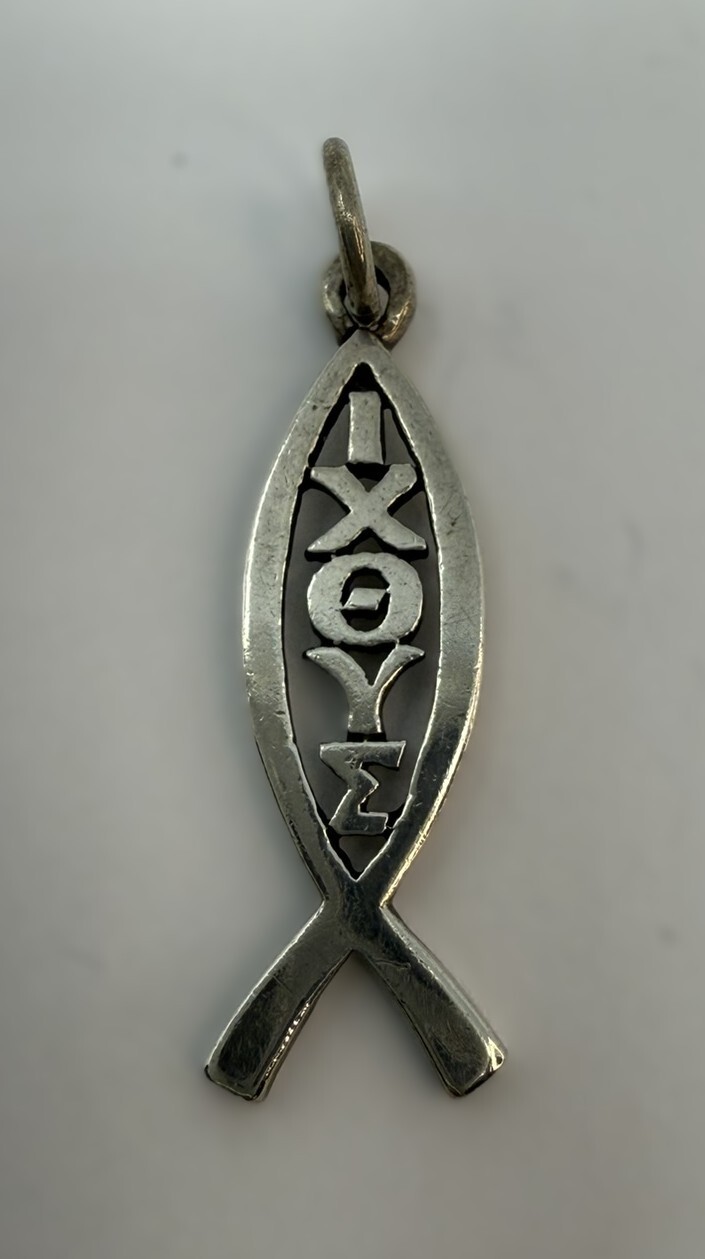 Rare James Avery Sterling Silver 925 Retired IXOYE Fish