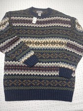 Vintage Aeropostale Striped Sweater Mens Medium - Fair Isle Wool Acrylic Blend
