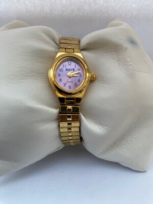 RAVE Womens Quartz Arabic Dial Expander Bracelet Watch New