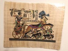 Genuine Egyptian Papyrus Paper Hand Painted 17"X13"