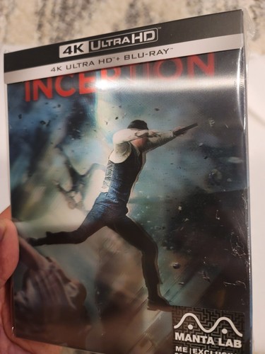 INCEPTION Manta Lab Steelbook 4K UHD Blu-ray DOUBLE LENTICULAR SLIP NOLAN NEW!! - Picture 3 of 9