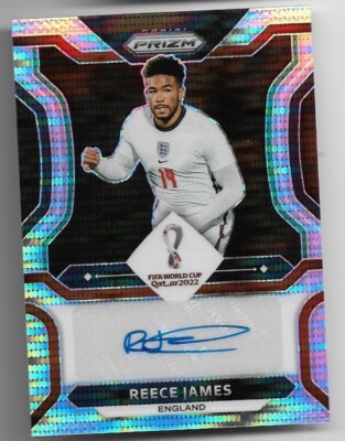リース・ジェイムズ Qatar World Cup Panini Prizm Sticker Auto
