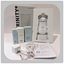 NuFACE TRINITY+ Facial Toning Device Starter  Kit + Super Peptide Booster Serum