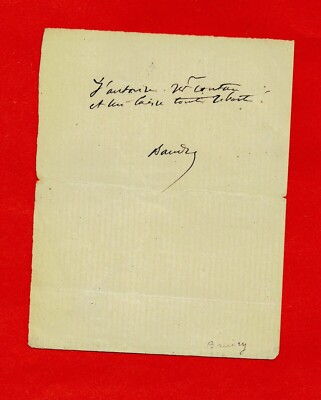 LF38-AUTOGRAPH-PAUL BAUDRY-ARTIST PAINTER-ROCK ON YON-(1828-1886)