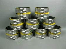 9 NEW UPC Ideal Tridon 5" B-602 Stainless Steel Coupling Set 6-Band Pipe Clamps