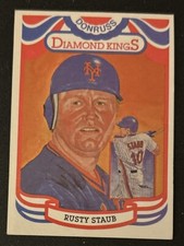 1983 Donruss Rusty Staub Diamond Kings Baseball Card #6 Mets Mid-Grade VG O/C