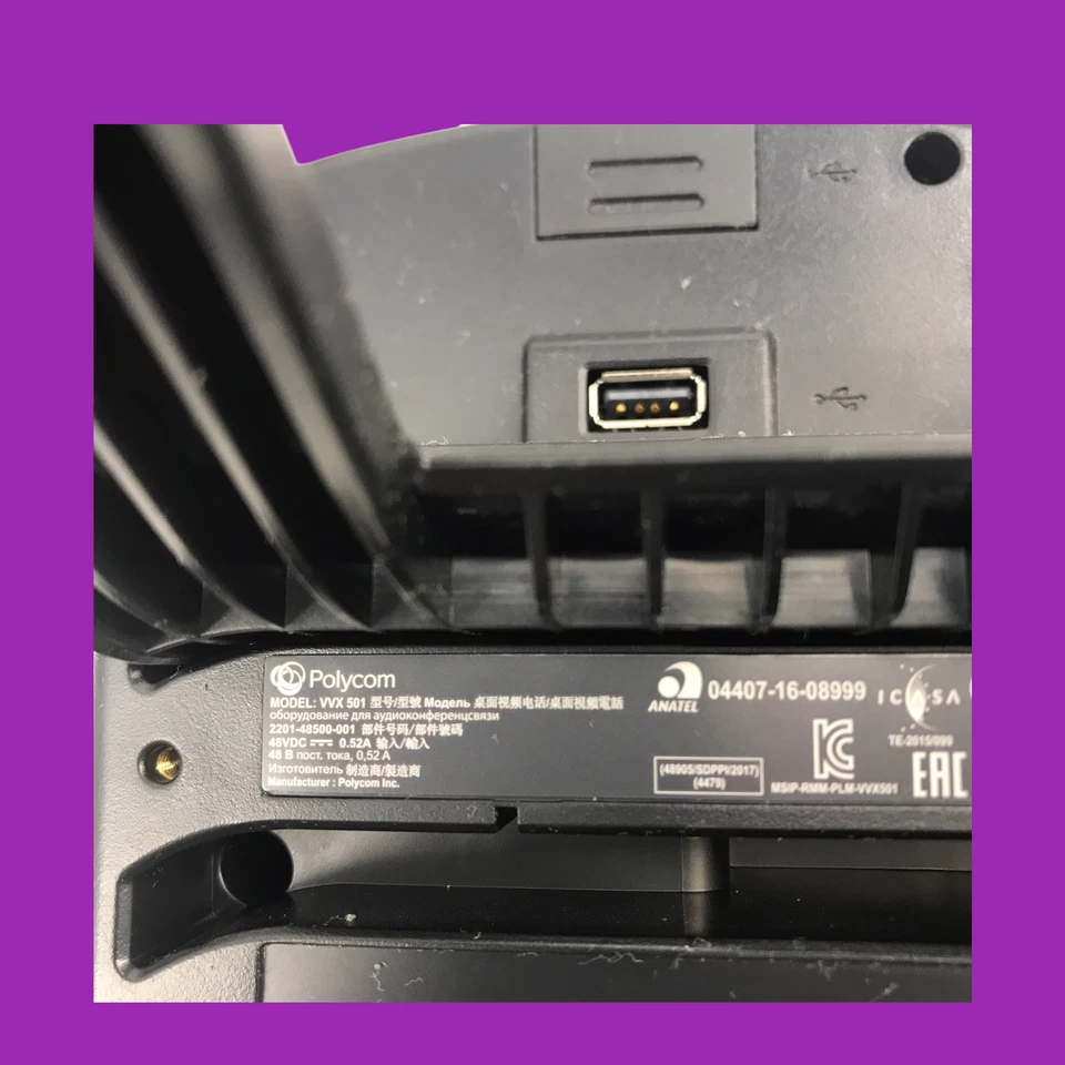 Lote de 10 telefones de mídia empresarial Polycom modelo VVX 501 #L7657 - Imagem 2 de 4