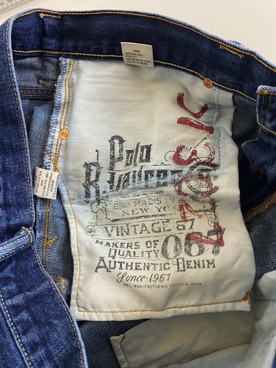 Ralph Lauren Distressed Denim Jeans Pants 36 x 30 | eBay