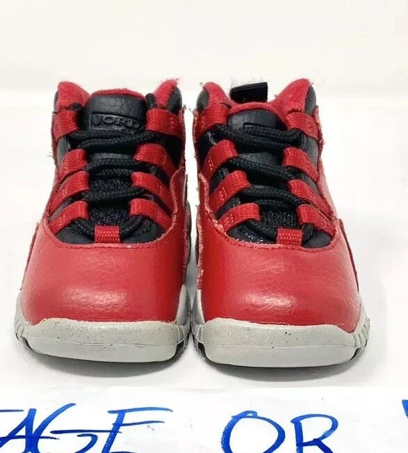Nike Air Jordan X 10 Bulls Over Broadway 2015 Retro TD Niño pequeño 310808-601 talla 3C Foto 3 de 4