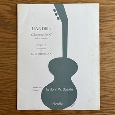 Handel - Chaconne in G arr. for 2 Guitars 21 Variations arr. Biberian ed. Duarte
