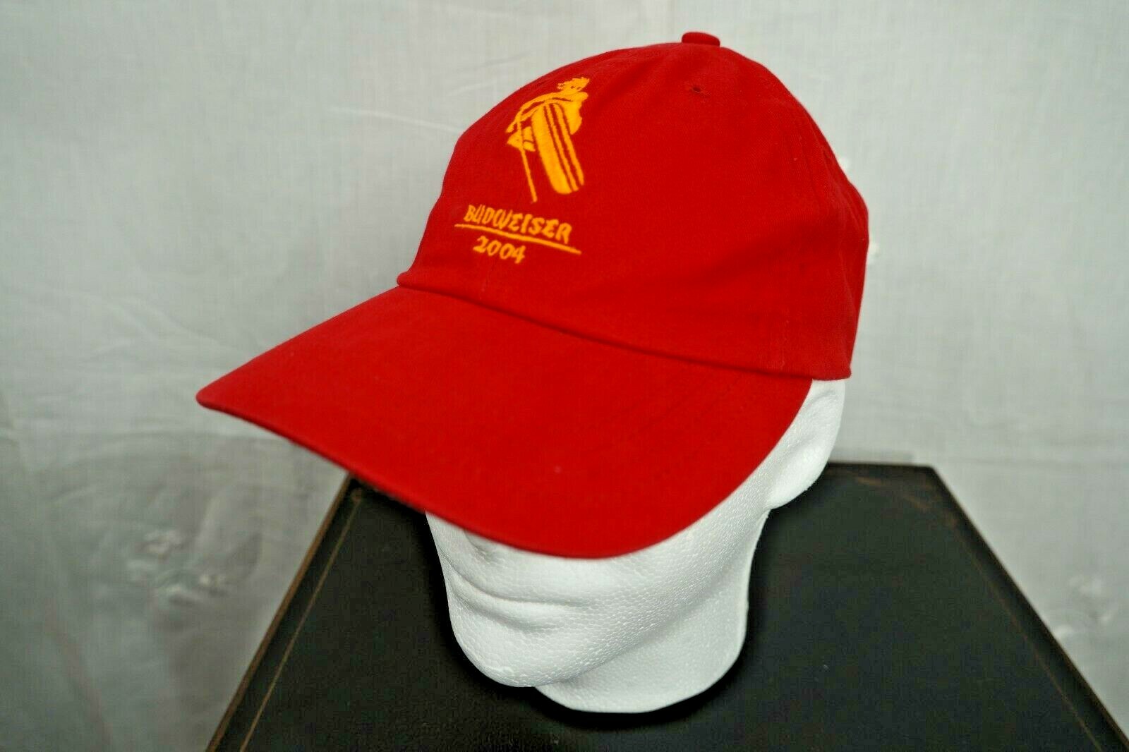 Budweiser Hat Cap Red Adjustable Strapback Hat Ca… - image 3