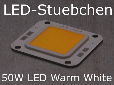 1x 50W High-Power LED Warmweiss