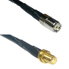 RFC195 MINI UHF FEMALE to SMA FEMALE Coax RF Cable USA-Ship Lot