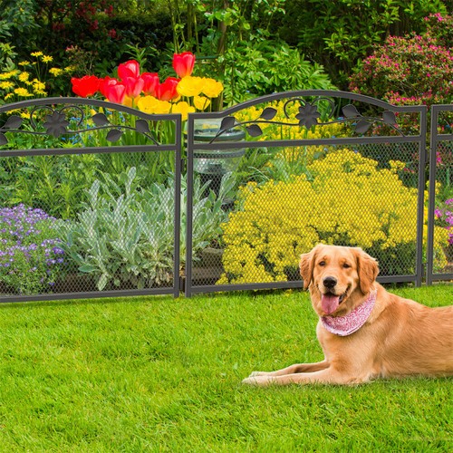 5pcs Heavy Duty Garden Fence Outdoor Flower Edging Border Protecter Dog Barrier - Picture 6 of 12