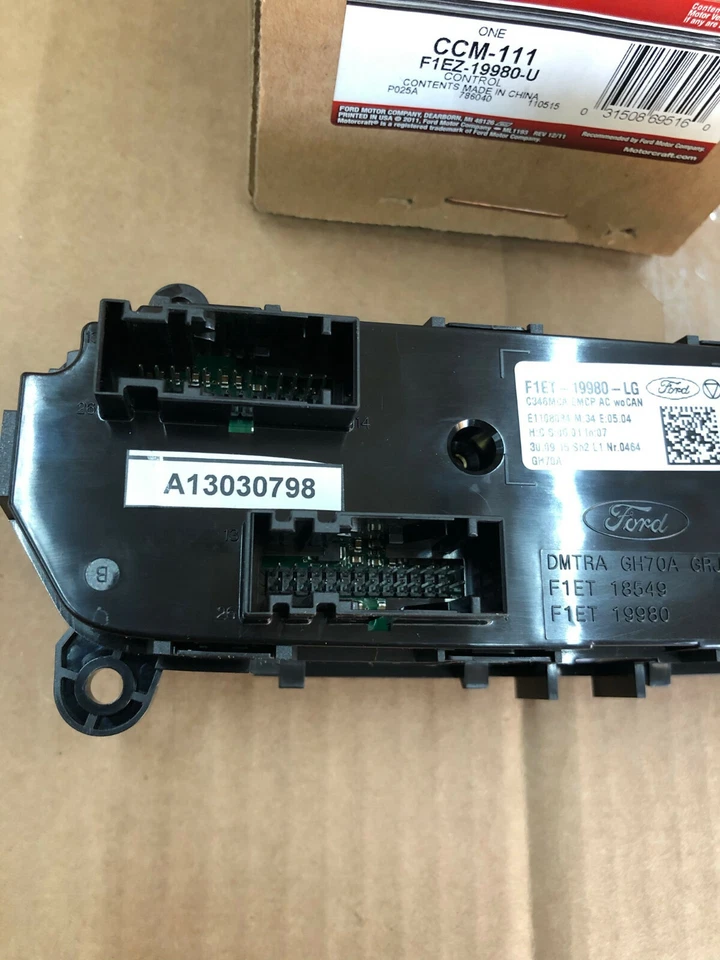 MOTORCRAFT CCM-111 HVAC DASH CONTROL MODULE UNIT FOR 15-17 FORD C-MAX 2.0L L4 - Image 4 of 4