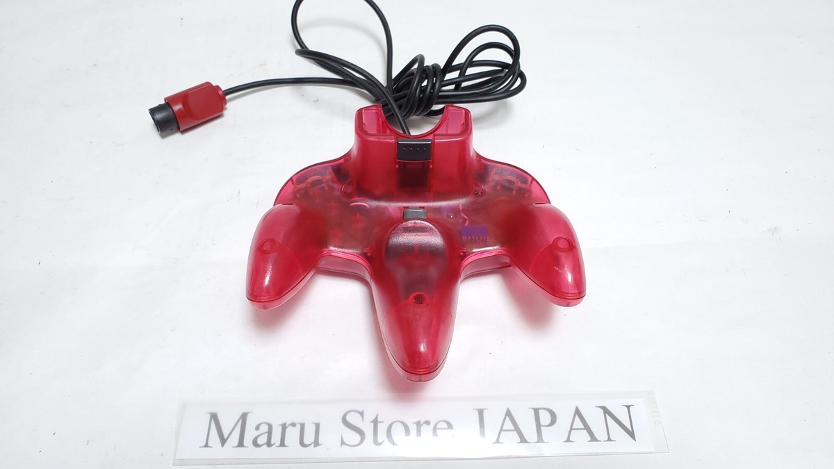 任天堂 - Aa ASCII ASC-0901 Clear Red For Nintendo 64 N64 Game Controller