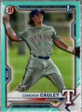 2021 Bowman Draft Aqua #BD192 Cameron Cauley /199 