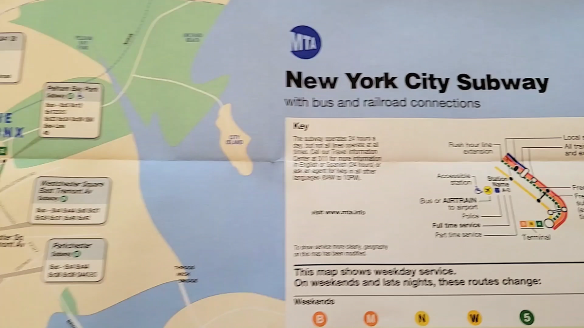MTA NYC Large Subway Map Poster 23x32