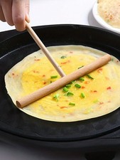 Crepe Pancake Spreader T-Shape Tool Kitchen Wooden Batter Food Utensil