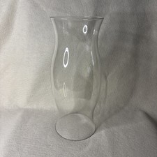 Large 12.5  Glass Hurricane Candle Chimney Shade 4.75  Flared End Openings