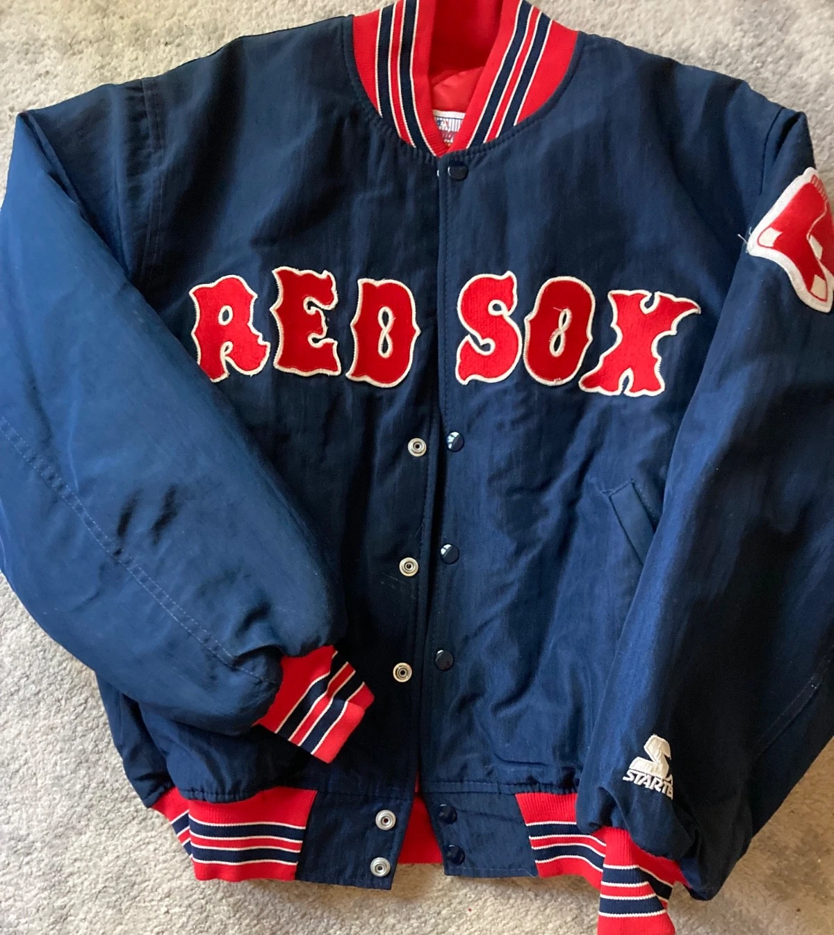 Classic Starter Nylon Baseball Jacket - BOSTON RED SOX - MLB Wade Boggs (M)