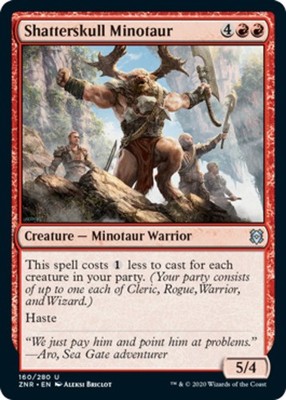 Shatterskull Minotaur~160/280~NM~(ZNR) - Zendikar Rising~MTG