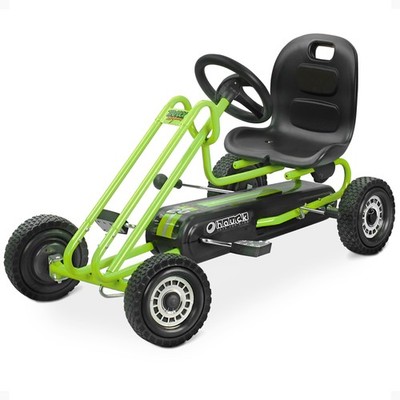 hauck Ergonomic Pedal Ride On Go Kart Toys for Boys and Girls Ages 4 to 8, Green