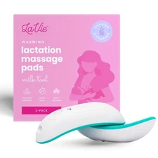 LaVie 2-in-1 Warming Lactation Massager, 2 Pack, Heat and Vibration, Pumping ...