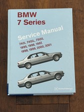 Bmw 7 Series Service Manual Book E38 1995 - 2001 740i 740il 750il Bentley Pub.