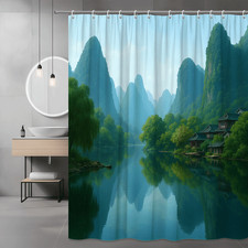 Beautiful Mountain Landscape Shower Curtain