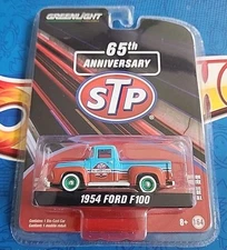 Greenlight Chase 1954 Ford F-100 Green Machine STP Oil 65th Anniversary Limited 