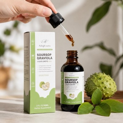 Soursop Graviola Extrakt Tropfen (60ml) | Soursop Liquid Tropfen | Midnight Mantra