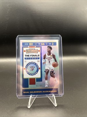2019-20 Panini Contenders - Shai Gilgeous-Alexander #91 The Finals Ticket /65