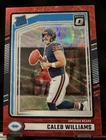 2024 PANINI DONRUSS #327 CALEB WILLIAMS OPTIC RATED ROOKIE PREVIEW RED WAVE RC