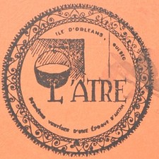 1975 L Atre Restaurant Menu L Île d Orléans Saint Lawrence River Quebec Canada