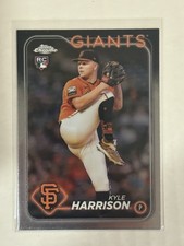 2024 Topps Chrome Kyle Harrison rookie card #191 Milwaukee Brewers 1.00 Shipp. rookie card picture