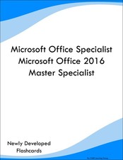 Microsoft Office Specialist Microsoft Office 2016 Master Specialist Prep