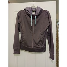 The North Face Womens Purple Cowl Neck Fleece Hoodie Sweatshirt Size S Small