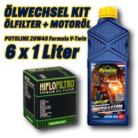 ÖLfilter MotoröL Kit 6L (FüR: Yamaha XV 1100 Virago SP (Speichenrad) 3LP 94-99 )
