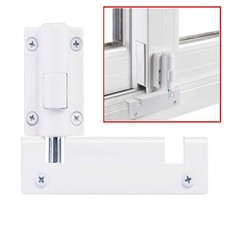 HauSun Patio Sliding Door Security Foot Lock Kick Lock, Fits on 1 Pack, White 