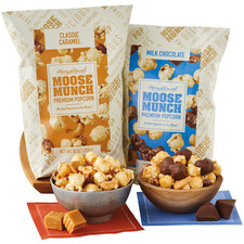   Premium Popcorn, Milk Chocolate and Caramel Popcorn 2 Bags Duo, Sweet and Salt